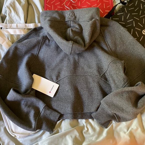 NWT Lululemon Scuba Oversized 1/2 Zip Hoodie, XS/S, Heathered Speckled Black - Picture 2 of 5